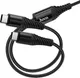 Миниатюра изображения товара Кабель Hoco X123 Victory 2-в-1 USB-C to USB-C + USB-C (черный)