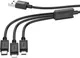 Миниатюра изображения товара Кабель Hoco X74 3-в-1 iP+Micro+Type-C (черный)