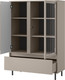 Миниатюра изображения товара Шкаф с витриной Anrex Mona 1V1D1S (глиняный серый)