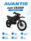 Миниатюра изображения товара Мотоцикл Avantis Just CB300F с ПТС (графика с красным Б)