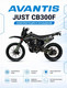Миниатюра изображения товара Мотоцикл Avantis Just CB300F с ПТС (графика с зеленым Б)