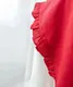 Миниатюра изображения товара Дорожка на стол ОМурМебель Волна 130x40см с рюшами (красный)