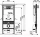 Миниатюра изображения товара Унитаз подвесной с инсталляцией Saniteco Rimless R-203 + TECE Profil 9300302