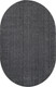 Миниатюра изображения товара Ковер Merinos Sofia T600-OVAL-BLACK (1.5х3)