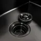 Миниатюра изображения товара Мойка кухонная КромРус 7050B (черный)