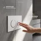 Миниатюра изображения товара Унитаз подвесной с инсталляцией Saniteco Rimless RT-203-B + 501 + K01-W (с функцией биде/кнопка белый)