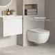Миниатюра изображения товара Унитаз подвесной с инсталляцией Saniteco Rimless R-209W + 501 + K01-W (с кнопкой, белый)