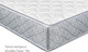 Миниатюра изображения товара Матрас Kondor Bora Hard 80x190 (комби-люкс серебристый)