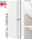 Миниатюра изображения товара Дверь межкомнатная Юни Prime Line 4 ПЭТ G ABS 40х200 (White Silk)