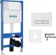 Миниатюра изображения товара Унитаз подвесной с инсталляцией Axus 011D с унитазом Canto 2202 и кнопкой 097HDW / k0180