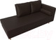 Миниатюра изображения товара Тахта Лига Диванов Прайм правый / 100893 (экокожа коричневый)