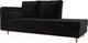 Миниатюра изображения товара Тахта Лига Диванов Прайм левый / 100879 (велюр черный)