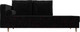 Миниатюра изображения товара Тахта Лига Диванов Прайм левый / 100879 (велюр черный)