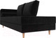 Миниатюра изображения товара Тахта Лига Диванов Прайм левый / 100879 (велюр черный)