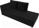 Миниатюра изображения товара Тахта Лига Диванов Прайм левый / 100879 (велюр черный)