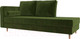Миниатюра изображения товара Тахта Лига Диванов Прайм левый / 100881 (микровельвет зеленый)
