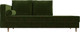 Миниатюра изображения товара Тахта Лига Диванов Прайм левый / 100881 (микровельвет зеленый)