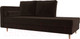 Миниатюра изображения товара Тахта Лига Диванов Прайм левый / 100882 (микровельвет коричневый)
