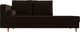 Миниатюра изображения товара Тахта Лига Диванов Прайм левый / 100882 (микровельвет коричневый)