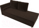 Миниатюра изображения товара Тахта Лига Диванов Прайм левый / 100882 (микровельвет коричневый)