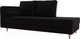 Миниатюра изображения товара Тахта Лига Диванов Прайм левый / 100884 (микровельвет черный)