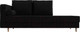 Миниатюра изображения товара Тахта Лига Диванов Прайм левый / 100884 (микровельвет черный)