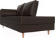 Миниатюра изображения товара Тахта Лига Диванов Прайм левый / 100893 (экокожа коричневый)