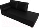 Миниатюра изображения товара Тахта Лига Диванов Прайм левый / 100894 (экокожа черный)