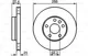 Миниатюра изображения товара Тормозной диск Bosch 0986479B57