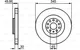 Миниатюра изображения товара Тормозной диск Bosch 0986479B87