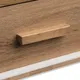 Миниатюра изображения товара Комплект мебели для спальни ELVA Нодо Двуспальная кровать 180см + Прикр. тумба + Туалетный столик (дуб вотан/белый)