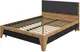 Миниатюра изображения товара Комплект мебели для спальни ELVA Нодо Двуспальная кровать 160см + Прикроватная тумба + Комод 63см (дуб вотан/графит)