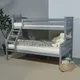 Миниатюра изображения товара Двухъярусная кровать Dyatel Мальм Люкс 90x140 с настилом (серый)