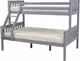 Миниатюра изображения товара Двухъярусная кровать Dyatel Мальм Люкс 90x140 с настилом (серый)