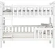 Миниатюра изображения товара Двухъярусная кровать Dyatel Генрих 80х180 с настилом (белый)