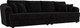 Миниатюра изображения товара Диван Лига Диванов Милтон / 100658 (велюр MR черный)