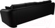 Миниатюра изображения товара Диван Лига Диванов Милтон / 100671 (экокожа черный)