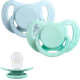 Миниатюра изображения товара Набор пустышек Paomma Силиконовые 6-18 мес (Baby Blue/Milk Mint)