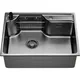 Миниатюра изображения товара Мойка кухонная Mixline Pro 559336 (черный графит, с сифоном)