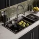 Миниатюра изображения товара Мойка кухонная Mixline Pro 559336 (черный графит, с сифоном)