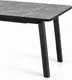Миниатюра изображения товара Обеденный стол Tetchair Matis раздвижной 138-178х83х75 (гранит темный/черный)