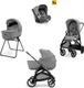 Миниатюра изображения товара Детская универсальная коляска Inglesina Aptica Darwin i-Size 3 в 1 / KA61T0CLG-F (Crystal Grey)