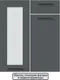 Миниатюра изображения товара Кухонный гарнитур Interline Мила Optima 50-2.2 (бетон лайт/белый платинум/белый гранит)