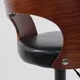 Миниатюра изображения товара Стул барный AksHome Bruno (черный/орех/черный)