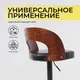 Миниатюра изображения товара Стул барный AksHome Bruno (черный/орех/черный)