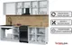 Миниатюра изображения товара Кухонный гарнитур Interline Мила Optima 50-2.6 ( грин/белый платинум/опал светлый)