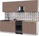 Миниатюра изображения товара Кухонный гарнитур Interline Мила Optima 50-2.6 (карамель/карамель/дуб бунратти)