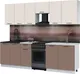 Миниатюра изображения товара Кухонный гарнитур Interline Мила Optima 50-2.6 (карамель/персидский жемчуг/серый каспий)
