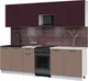 Миниатюра изображения товара Кухонный гарнитур Interline Мила Optima 50-2.6 (карамель/марсала/травертин серый)