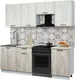 Миниатюра изображения товара Кухонный гарнитур Interline Мила Optima 60-2.2 (дуб серый/дуб белый/опал светлый)